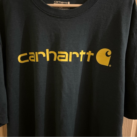 Men’s Big & Tall Carhartt Green/Blue T-shirt Sz XL the color is hard describe - Picture 2 of 4